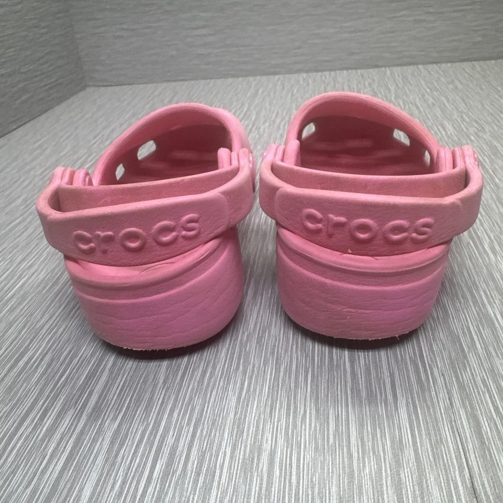 Crocs Kids Pink Clogs Slip On Sandals Shoes Size 8‎ Toddler Comfort Foam